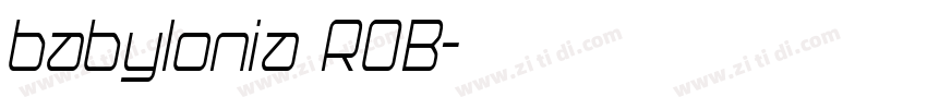 babylonia ROB字体转换